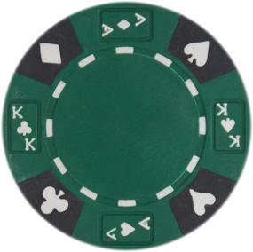 img 4 attached to 🃏 Brybelly Ace King Suited Poker Chip Set - Premium 14g Clay Composite - Pack of 50