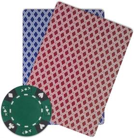 img 2 attached to 🃏 Brybelly Ace King Suited Poker Chip Set - Premium 14g Clay Composite - Pack of 50