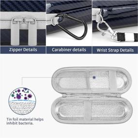 img 3 attached to 🦷 Blue Hard EVA Case for Oral-B/Oral-B Pro/Philips Sonicare Toothbrush - Protective Cover for Storage and Travel