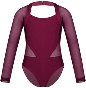 img 4 attached to Easyforever Athletics Dancewear Jumpsuit Burgundy