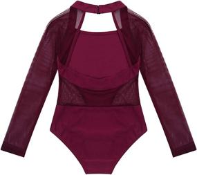 img 1 attached to Easyforever Athletics Dancewear Jumpsuit Burgundy