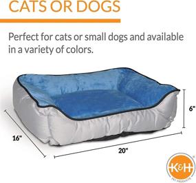 img 2 attached to K&amp;H Pet Products Self-Warming Lounge Sleeper Pet Bed 🐾 with Heat Reflecting Liner – Machine Washable, Available in Multiple Colors