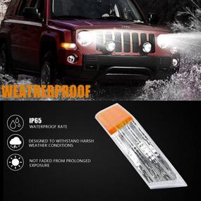 img 2 attached to Nifeida Front Right Passenger Side LED Side Marker Lamp Replacement for Jeep Patriot 2007-2016 - Incandescent Clear Lens Parking Light