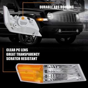 img 3 attached to Nifeida Front Right Passenger Side LED Side Marker Lamp Replacement for Jeep Patriot 2007-2016 - Incandescent Clear Lens Parking Light