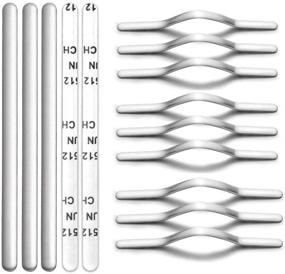 img 4 attached to 🔗 100 штук металлических плоских носовых зажимов для масок - полосы для носового мостика 90 мм, материал для масок DIY