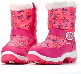 img 3 attached to Nova Winter Snow Boots for Toddler Boys and Girls
