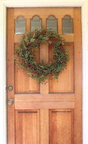 img 1 attached to Winter Berry Wreath 22 Inch by The Wreath 🎄 Depot - Perfect for Winter Decor, Includes White Gift Box