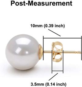 img 2 attached to Elegant Pearls Earring Setting for Girls' Jewelry – Cultured Earrings
