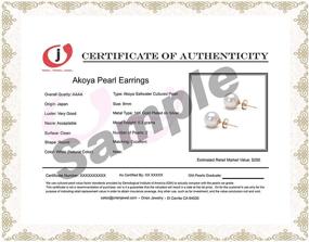 img 1 attached to Elegant Pearls Earring Setting for Girls' Jewelry – Cultured Earrings