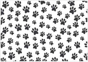 img 4 attached to 🐾 Allenjoy 7x5ft Dog Paw Backdrop - Ideal Banner for Boys Kids Birthday Party, Pets Photography, Cake Table Decoration, Photobooth Props