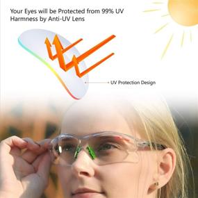 img 2 attached to 👓 SAFETYEAR Glasses: Ultimate Protection for Chemical Resistance