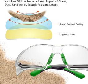 img 3 attached to 👓 SAFETYEAR Glasses: Ultimate Protection for Chemical Resistance