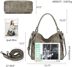 img 3 attached to 👜 Женская сумка KL928: стильная сумка-хобо с удобной ручкой - сумки, кошельки и многое другое!