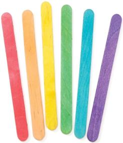 img 2 attached to 🌈 Darice Mor Multi Craft Sticks - Vibrant Colors for Kids Projects, Classrooms, Home and More - 4.5" Long, Pack of 120, Multicolored, Sturdy Wood Pieces