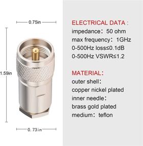 img 3 attached to 🔌 5-пачка мужских UHF клеммных разъемов PL259 для коаксиального кабеля LMR400 / RG8 / RG8U / Belden 9913 / 7D-FB