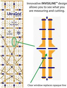 img 1 attached to QuiltCut UltraGrid: Набор из 7 частей начального набора американских ненаборных ковровых правителей