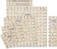 quiltcut ultragrid: набор из 7 частей начального набора американских ненаборных ковровых правителей логотип