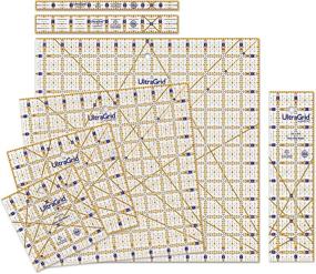 img 4 attached to QuiltCut UltraGrid: Набор из 7 частей начального набора американских ненаборных ковровых правителей