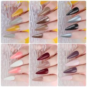 img 1 attached to 💅 Набор гель-лака для ногтей - Candy Lover 10 мл винтажные цвета с лампой 36 Вт, базовым и верхним покрытием, матовым верхним покрытием - набор гель-лака для ногтей UV/LED - аксессуары для лета и осени - бесплатная стартовая подарочная коробка - SK-05