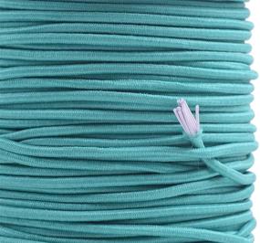 img 1 attached to 📿 KONMAY 1 Roll 43 Yards 2.0mm Teal Elastic Stretch Beading Cord - Ideal for Jewelry Making, Crafting, Clothing, and Beading Projects