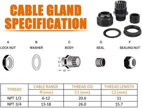 img 1 attached to 🔌 ISPINNER Plastic Waterproof Adjustable Connectors: Ultimate Versatility in Water-resistant Connective Solutions