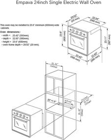 img 2 attached to Empava A01 Electric Convection Single Wall Oven Black: Sleek and Efficient Cooking Appliance