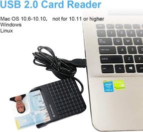 img 1 attached to 🔒 Recbot CAC Card Reader: Compatible with Windows, Mac, and MacBook Pro for Military CAC Cards & Smart Card Authentication