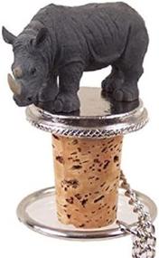 img 1 attached to 🦏 Stylish Rhinoceros Bottle Stopper by Conversation Concepts – Preserve Your Beverages in Class!