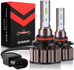 img 4 attached to 💡 BOSWEE 9005 LED Headlight Bulbs: Super Bright 6000K 10400 Lumens Conversion Kit with HB3 CSP Chips