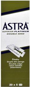 img 3 attached to 🪒 Astra Superior Platinum Double Edge Shaving Razor Blades 100 Pcs - Barber's Favorite Choice