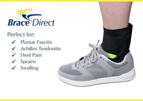 img 3 attached to Foot Brace Strap for Plantar Fasciitis and Achilles Tendonitis Pain Relief - Pneumatic Air Pressure Support by Brace Direct