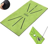 🏌️ mxjo golf training mat, mini golf mat auxiliary training blanket - swing detection and hitting aid - 12"x24" - enhanced game and gift for home/office/outdoor/backyard use logo