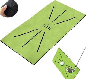 img 4 attached to 🏌️ MXJO Golf Training Mat, Mini Golf Mat Auxiliary Training Blanket - Swing Detection and Hitting Aid - 12"x24" - Enhanced Game and Gift for Home/Office/Outdoor/Backyard Use