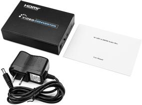 img 1 attached to 🔌 TNP SCART to HDMI Converter: PAL/NTSC Support, 1080P/720P Upscaler, HDMI Connector Output & 3.5mm AUX Jack