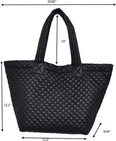 img 1 attached to 👜 ClaraNY Quilted Repellent Women's Handbags & Wallets: Stylish Comfort and Functionality in Totes