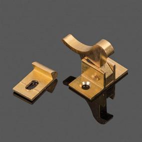 img 2 attached to Brass Heavy Duty Elbow Latch Window & Cabinet Door - 4 Pack Set with Mounting Screws for Home, Office, Cabinet & Window Doors