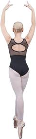 img 4 attached to 🩰 Dance Favourite Hollow Back Ballet Leotards: Lace Adult Ballerina Dancewear for Women and Girls Gymnastics 01D0049 - Elegant and Supportive Dance Attire for all Performances