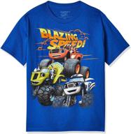 🔥 adorable nickelodeon boys' blaze and the monster machines tee - short sleeve fun! logo