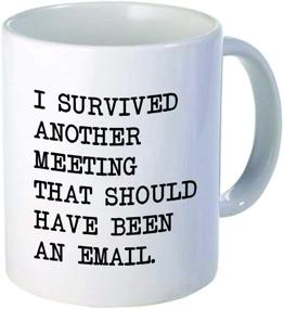 img 3 attached to 📅 I Survived another Meeting... Should Have Been an Email" - Funny Coffee Mug by Donbicentenario - 11OZ Ceramic - Best Gift or Souvenir. Ships from USA