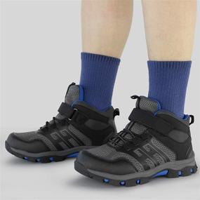 img 3 attached to Hawkwell Kids' Outdoor Mid Hiking Boots - Trekking & Walking Shoes for Little Kid/Big Kid - Enhanced SEO