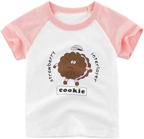 img 3 attached to JUNOAI Hedgehog Toddler Crewneck T Shirts – Girls' Tops, Tees, and Blouses