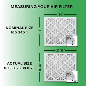 img 3 attached to Enhance your Indoor Air 🌬️ Quality with FilterBuy 16X24X1 Pleated Furnace Filters