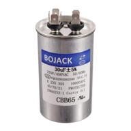 🔋 конденсатор пусковой емкостью cbb65 bojack 30 uf mfd 370v/450v для мотора и вентилятора со значением afc 10000, 50/60 гц логотип