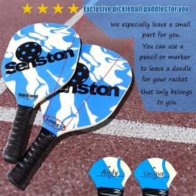 img 2 attached to Senston Pickleball Paddles Outdoor Pickleballs