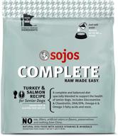 🐶 nutritious freeze-dried raw dog food: sojos complete turkey & salmon recipe for senior dogs, grain-free option logo