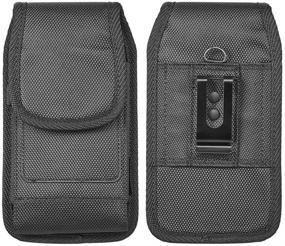 img 3 attached to 📱 LUXMO Rugged Heavy Duty Cell Phone Belt Clip Holster Case Pouch for Samsung Galaxy S21, Note20, A51, A21, A71, S20, A20, A50