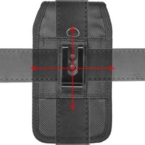 img 1 attached to 📱 LUXMO Rugged Heavy Duty Cell Phone Belt Clip Holster Case Pouch for Samsung Galaxy S21, Note20, A51, A21, A71, S20, A20, A50