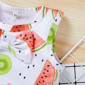 img 1 attached to 👙 Adorable Toddler Baby Girls Swimsuit Outfit: Sleeveless Two-Piece Summer Beach Bikini Set