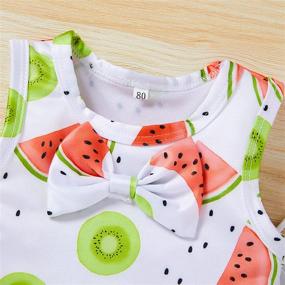 img 2 attached to 👙 Adorable Toddler Baby Girls Swimsuit Outfit: Sleeveless Two-Piece Summer Beach Bikini Set