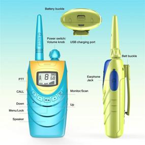 img 2 attached to Long Range Rechargeable Walkie Talkies for Adults